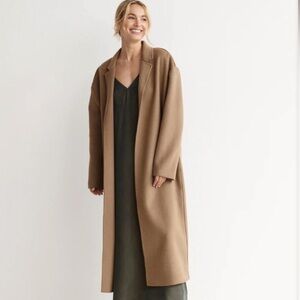 Jenni Kayne Cashmere Overcoat Camel Size M